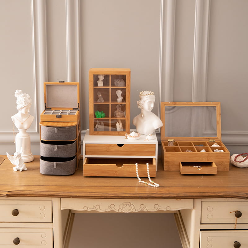 Bambusový úložný box pre domácnosť