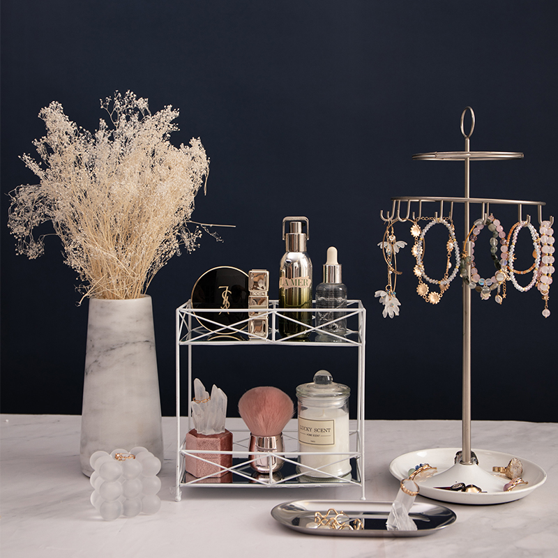 Prispôsobený ručne vyrobený držiak na šperky, Ukladanie zbierky šperkov, Náramok na stôl Náramok Náušnice Organizér na šperky