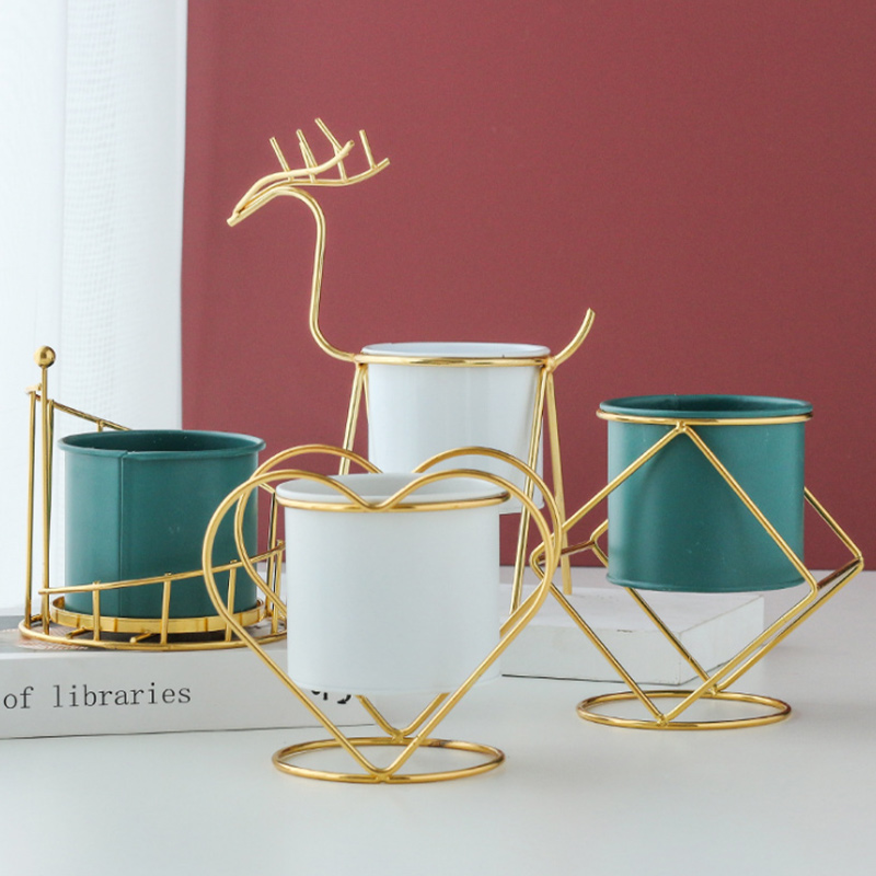 Kovový držiak na severskú kreatívnu bytovú dekoráciu Kovový držiak na severskú kreatívnu bytovú dekoráciu